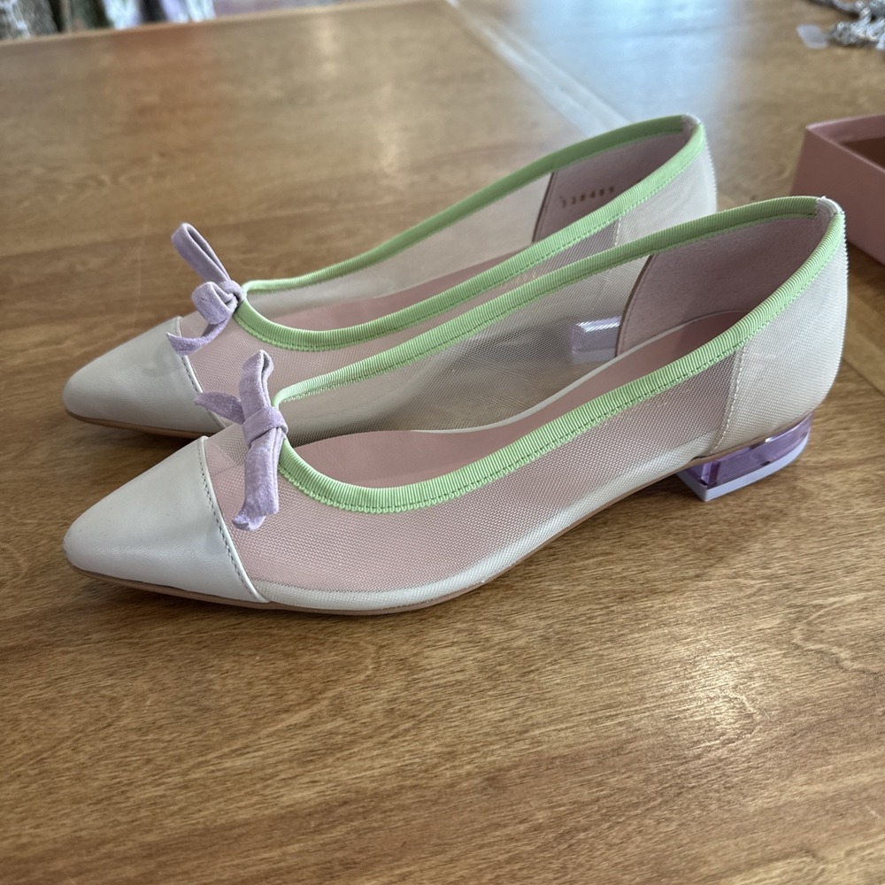 Anthropologie Pretty Ballerinas Mia Flats Slip ons Size 36.5 US Size 6